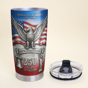 Proud Anniversary Tumbler - Personalized Gift For Patriot 02QHQN120226 - Tumbler Cup - GoDuckee