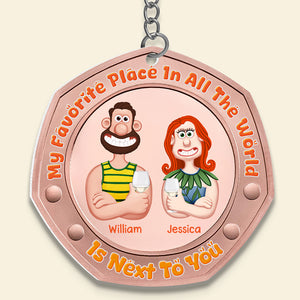 Personalized Gifts For Couple Keychain 02KADT060225PA - Keychains - GoDuckee