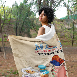 Personalized Gifts For Mom Wearable Blanket Just A Mom Anchoring Her Little Pirates 01TOPU200324PA - Blankets - GoDuckee