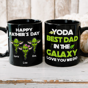 Personalized Dad Coffee Mug Best Dad In The Galaxy, Gift For Dad BLM-06HUHN300323 - Coffee Mug - GoDuckee