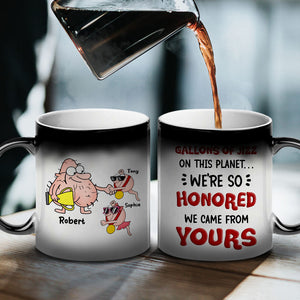 Gallons Of Jizz On This Planet, Gift For Dad, Personalized Magic Mug, Funny Sperm Mug, Father's Day Gift - Magic Mug - GoDuckee