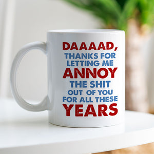 Cartoon Dad And Annoying Kid, Personalized Coffee Mug DR-WHM-01dnpo030523 - Coffee Mug - GoDuckee