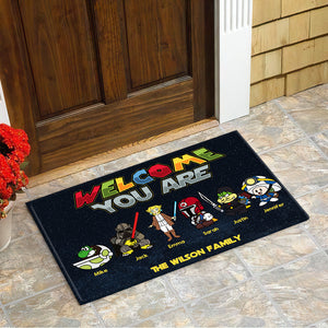 Welcome You Are, Gift For Family, Personalized Doormat, Movie Game Doormat 01HTHN141223 - Doormat - GoDuckee