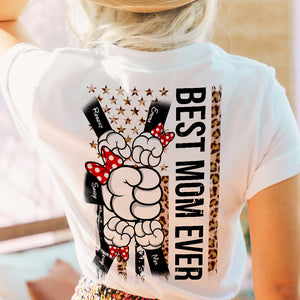 Best Mom Ever, Gift For Mom, Personalized Shirt, Mom And Kids Hand Shirt, Mother' Day Gift 04NAHN040423 - Shirts - GoDuckee