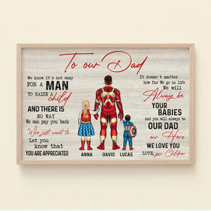 Personalized Gifts For Dad Canvas Print 01natn070524pa Father's Day - Canvas Print - GoDuckee