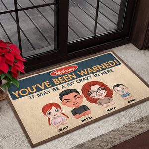 You've Been Warned, Gift For Family, Personalized Doormat, Family Doormat - Doormat - GoDuckee