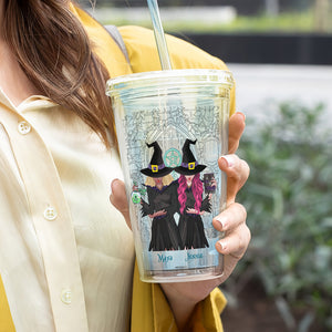 They Didn't Burn Witches, Gift For Witch Lover, Personalized Acrylic Tumbler, Feminist Witches Tumbler, Halloween Gift - Tumbler Cup - GoDuckee