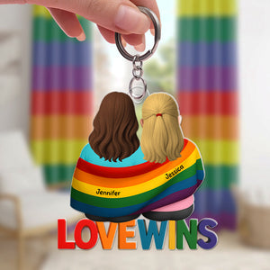 LGBT Keychain - Personalized Gifts For Couple 04toqn220525 - Keychains - GoDuckee