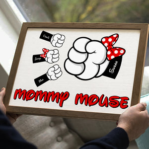 Personalized Gifts For Mom Canvas Print Mommy Mouse 04QHHN250324 - Canvas Print - GoDuckee