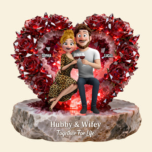 Together For Life Acrylic Plaque - Personalized Gifts For Couples 01natn231225 - Shaped Plaques - GoDuckee