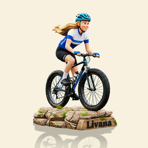 Teenager Riding Bicycle Plaque - Custom Photo Gifts For Bicycle Lovers 02pata290825 - Shaped Plaques - GoDuckee