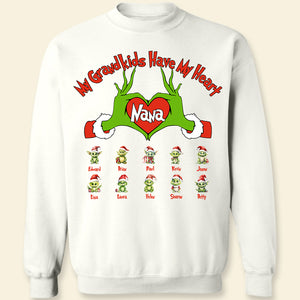 My Grandkids Have My Heart 05OHDT071123 Personalized Shirt, Gifts For Family - Shirts - GoDuckee