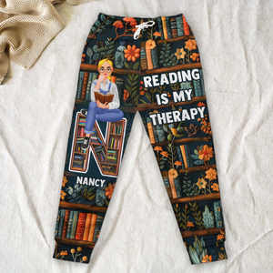 Personalized Gifts For Book Lovers 3D Sweatpants 06kapu130225pa Reading Therapy - Shorts and Pants - GoDuckee