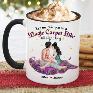 Let Me Take You On A Ride All Night Long, Couple Gift, Personalized Mug, Naughty Couple Mug 05HTHN281223PA - Coffee Mug - GoDuckee
