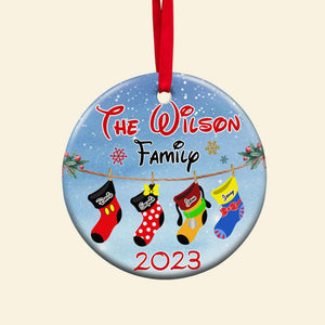 Family 04natn091023, Personalized Ornament - Ornament - GoDuckee