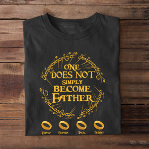 One Does Not Simply Become Father Personalized Shirt 03QHTN010623 - Shirts - GoDuckee