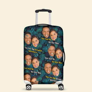 Custom Photo Gifts For Couple Luggage Cover 04ACDT040724 - Luggage Covers - GoDuckee