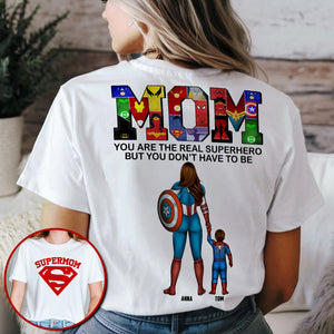 Personalized Gifts For Mom Shirt 02qhtn070325pa Mom You Are The Real Hero - Shirts - GoDuckee