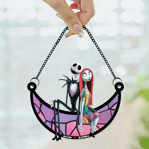 Personalized Gifts For Couple Suncatcher Window Hanging Ornament 01NADT170524 - Ornaments - GoDuckee