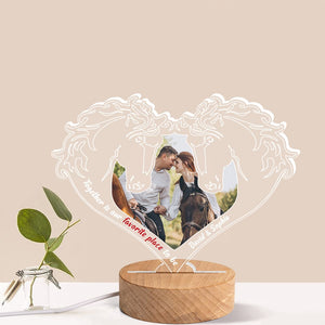 Couple, Together Is Our Favorite Place To Be, Personalized 3D Led Light, Valentine Gift, Couple Gift, 03OHPO211223 - Led Night Light - GoDuckee