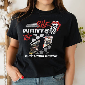 Personalized Dirt Track Racing Girl Shirt - Shirts - GoDuckee
