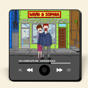 Custom Music Fridge Magnet Gifts For Couple 02qhtn301224hg I Can't Live Without You - Fridge Magnet - GoDuckee