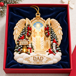 Christmas In Heaven Ornament - Personalized Memorial Gifts For Family 01toqn201026 - Ornament - GoDuckee
