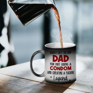 Dad's Legend Sperms Personalized Coffee Mug, Thank You For Creating F Legend, Father's Day Gift, Birthday Gift For Dad - Coffee Mug - GoDuckee
