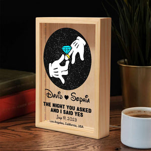 Personalized Gifts For Couple Light Frame Romantic Couple 11DTDT270124 - Canvas Print - GoDuckee