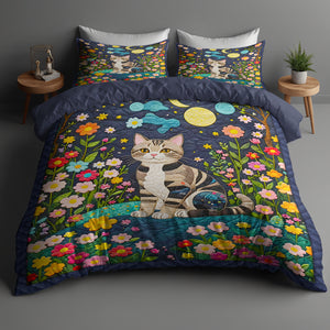 Gifts For Cat Lovers Quilt Bedding Set 03HUDT210125 - Blanket - GoDuckee