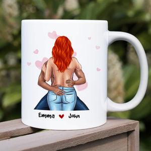 I Just Want To Be Happy, Gift For Couple, Personalized Mug, Funny Couple Mug, Couple Gift 04NAHN220723TM - Coffee Mug - GoDuckee