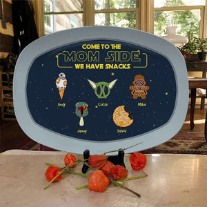 Personalized Gifts For Mom Plate Come To The Mom Side 01QHHN040324 - Plates - GoDuckee