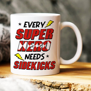 The Power Dad Need Sidekicks 01QHHN040523HH Personalized Family Mug - Coffee Mug - GoDuckee