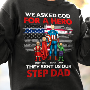 They Sent Us Our Step Dad-03dntn110523tm Personalized Shirt - Shirts - GoDuckee