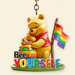 Bee Yourself Keychain - Personalized Gifts For LGBT 03hupu270525 - Keychains - GoDuckee