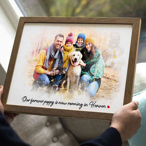 Custom Photo Gifts For Pet Heaven Personalized Canvas Print Pet Heaven Memorials - Canvas Print - GoDuckee