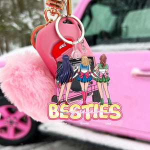 Personalized Gifts For Friends Keychain Besties Forever, Cosplay Friends 04QHHN010224HH - Keychains - GoDuckee