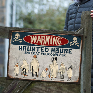 Haunted House, Gift For Family, Personalized Doormat, Ghost Family Dootmat, Halloween Gift - Doormat - GoDuckee