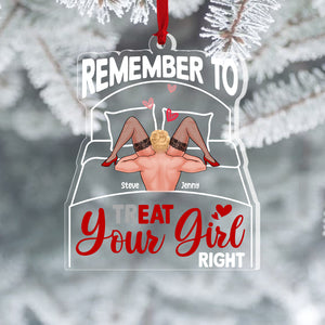 Romantic Couple, Love You Forever And Ever, Personalized Ornament, Couple Gifts, Gifts For Her, Gifts For Him - Ornament - GoDuckee