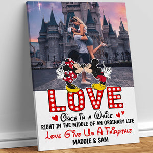 Love Give Us A Fairytale, Custom Couple Photo 01OHTN261223 Canvas Print, Gift For Couple, Valentine's Gifts - Poster & Canvas - GoDuckee