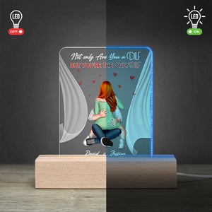 Personalized Gifts For Couple LED Light Not Only Are You A Dilf But You're The Only Dilf - Led Night Light - GoDuckee