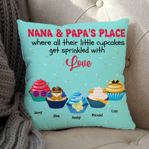 Grandparents Nana & Papa's Place 05nahn011123paqn Personalized Square Pillow - Pillow - GoDuckee