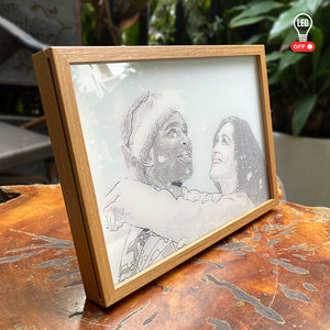 Smile Couple Gifts, Personalized Light Picture Frame - Poster & Canvas - GoDuckee