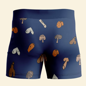 Personalized Gifts For Couple Men's Boxers Roses Are Red Violets Are Silly - Boxers & Briefs - GoDuckee