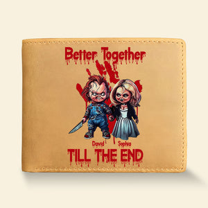 Personalized Gifts For Couple PU Leather Wallet 03OHDT290524 - PU Leather Wallet - GoDuckee