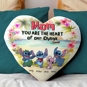 Personalized Gifts For Mom Heart Shaped Pillow Mom You Are The Heart 02QHHN180324 - Pillows - GoDuckee