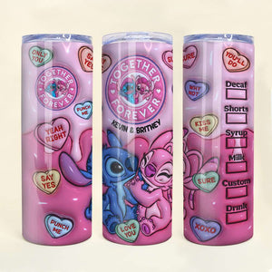 Personalized Gifts For Couple Tumbler Together Forever 09ACDT240124 - Tumbler Cup - GoDuckee