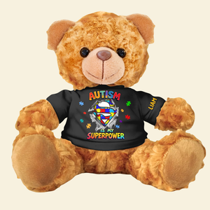 Personalized Gifts For Autism Kids Bear With Shirt 01topu270225 - Bear - GoDuckee