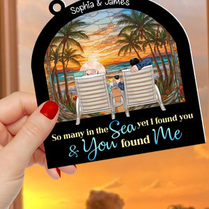 Personalized Gifts For Couple Suncatcher Ornament 01pgdc080824tm - Ornament - GoDuckee