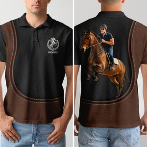 Horse Lover 3D Polo Shirt - Custom Photo Gifts For Horse Riders 04pgqn060825 - Polo Shirts - GoDuckee